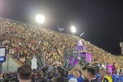 Torcedores vibram com desfile da Beija-Flor