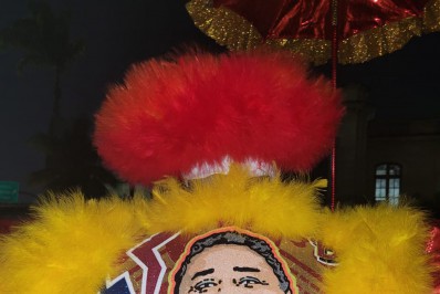 Ala da Viradouro homenageia Dominguinhos do Estácio na Marques de Sapucaí