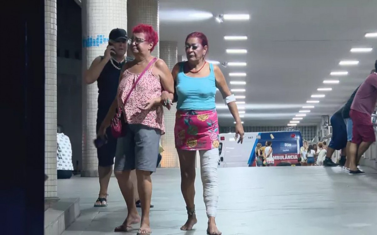 Idosa deixou hospital acompanhada da amiga  - Reprodução/TV Globo