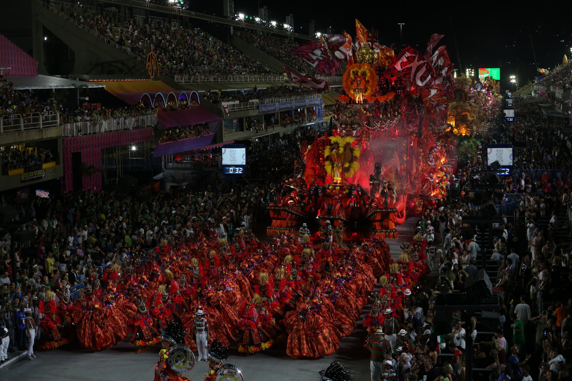 Acadêmicos do Grande Rio- Desfile na Marquês de Sapucaí, neste segundo dia do Grupo Especial neste sábado(23). Foto: Cleber Mendes/Agencia O Dia - Cleber Mendes/Agencia O Dia