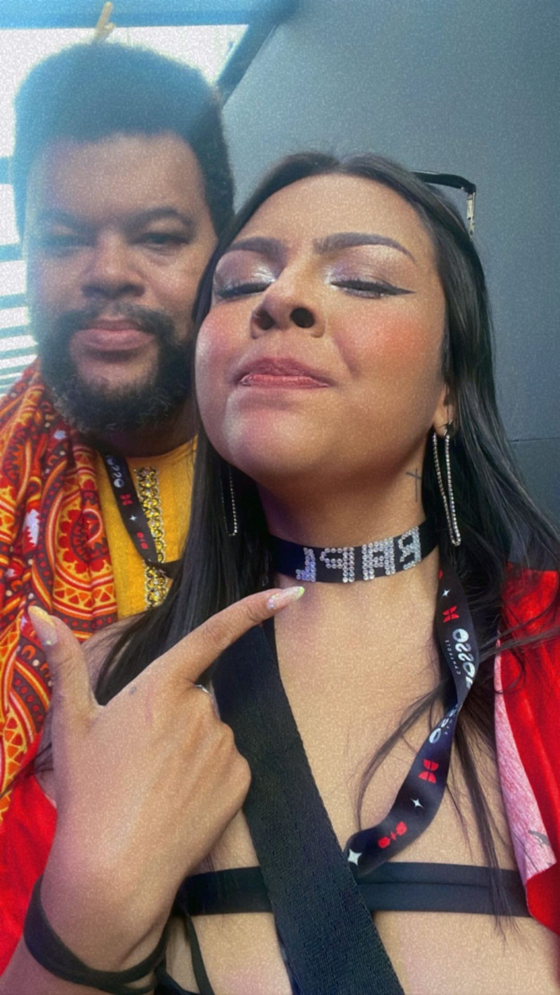 Noiva de Babu Santana usou colar com o nome dele  - Reprodução/Instagram