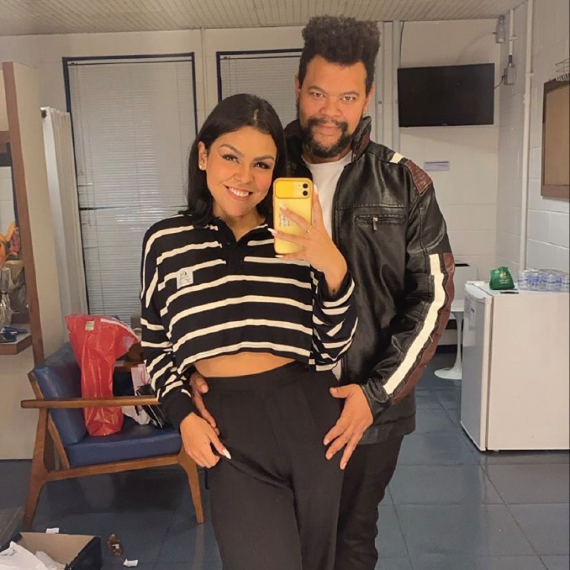 Babu Santana com a noiva - Reprodução/Instagram