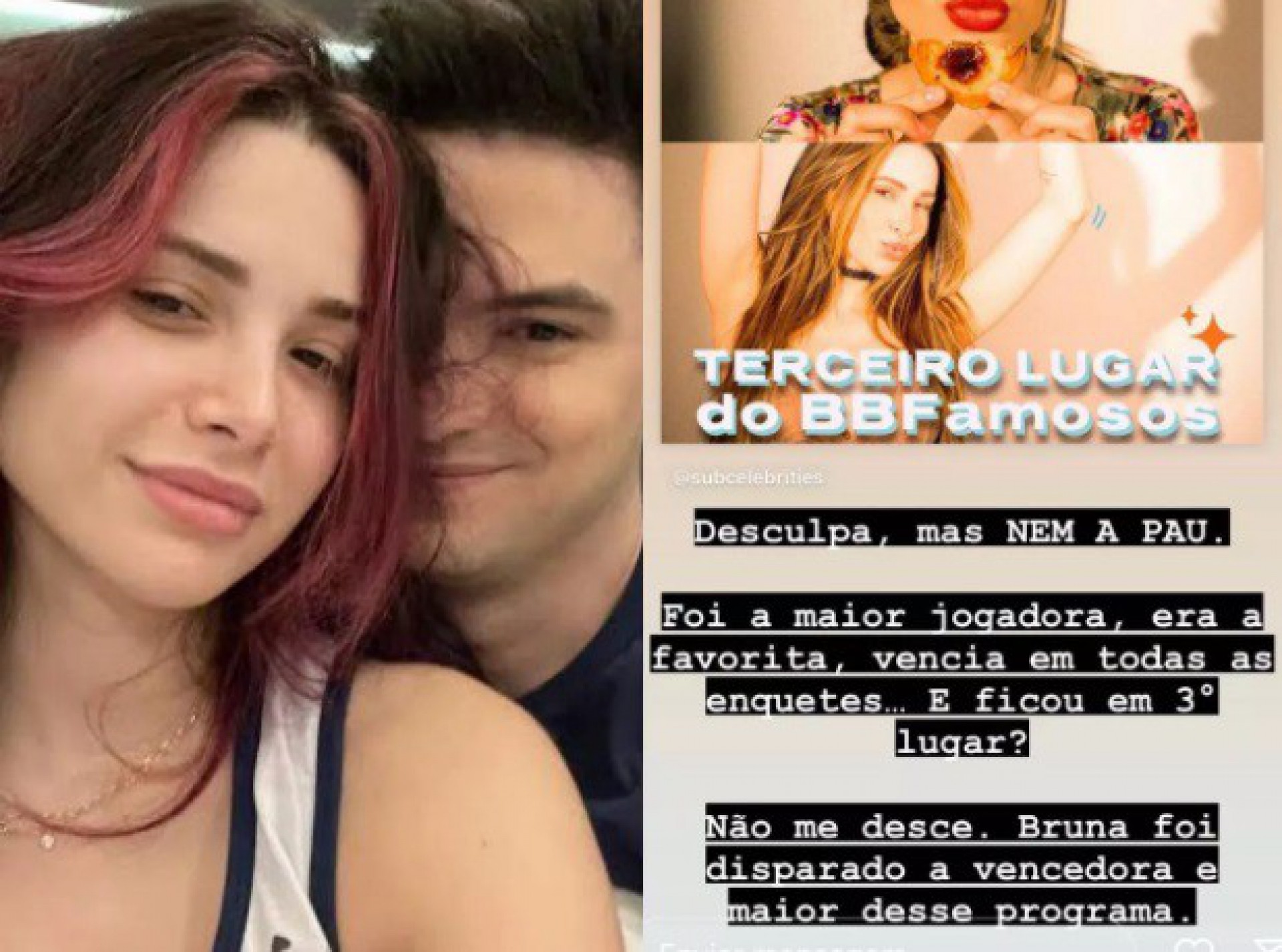 Felipe Neto defende ex-namorada, que ficou em terceiro lugar no 'Big Brother' de Portugal - Reprodução Internet