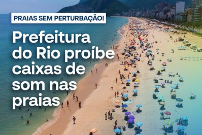 Em rede social, Paes fala sobre proibição de caixa de som em praias da cidade