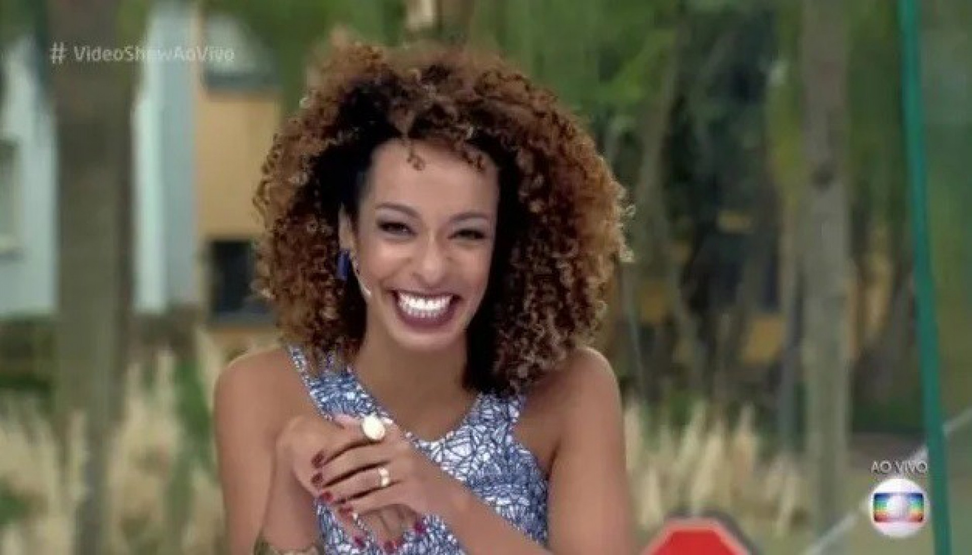 Alinne Prado no 'Vídeo Show' - Reprodução/Internet