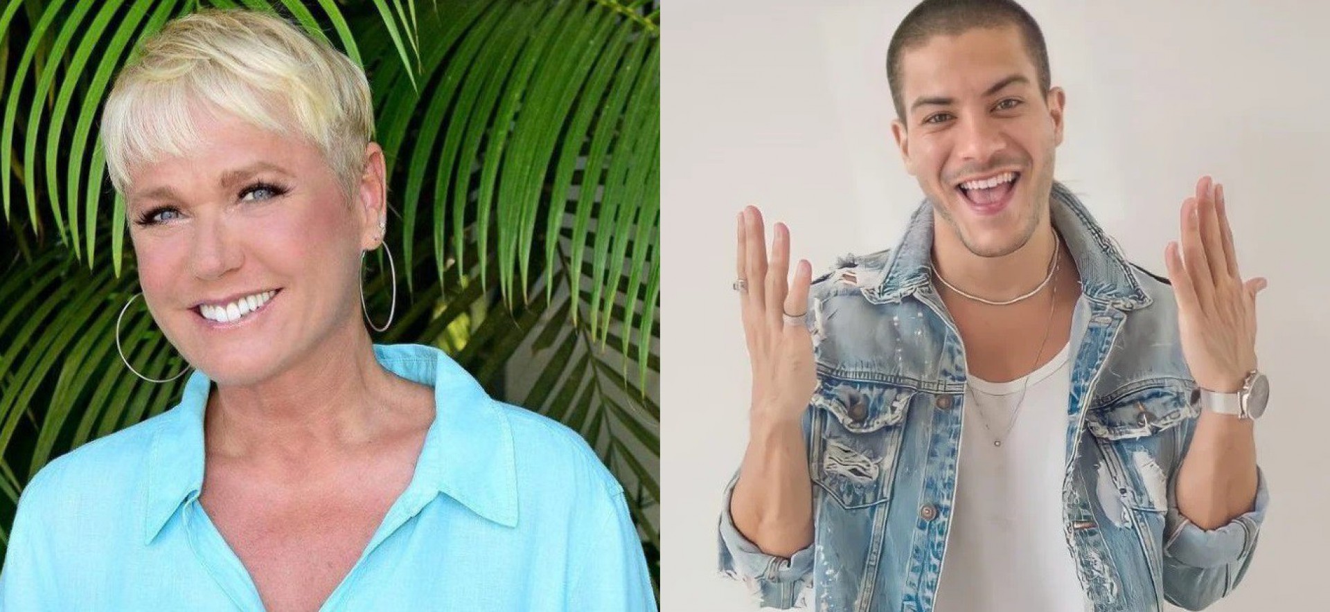 Xuxa Meneghel torce pela vitória de Arthur Aguiar no 'BBB 22' - Reprodução