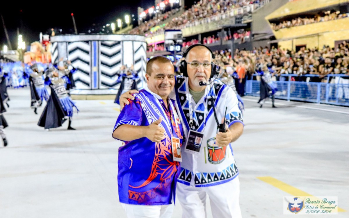 Reginaldo Gomes e o diretor geral de Carnaval, Saulo Tinoco