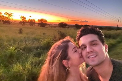 Luan Santana e Izabela Cunha surgem em clima romântico durante viagem