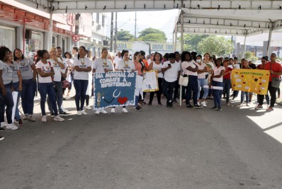 Agentes de Saúde de Magé vão à rua para conscientizar população sobre hipertensão