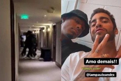 Pedro Scooby, Paulo André e Douglas Silva se emocionam em reencontro após o 'BBB 22'