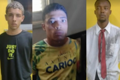 Cerco a bandidos na Lagoa tem tiroteio, invasão a casa e três presos; um ladrão estava em armário