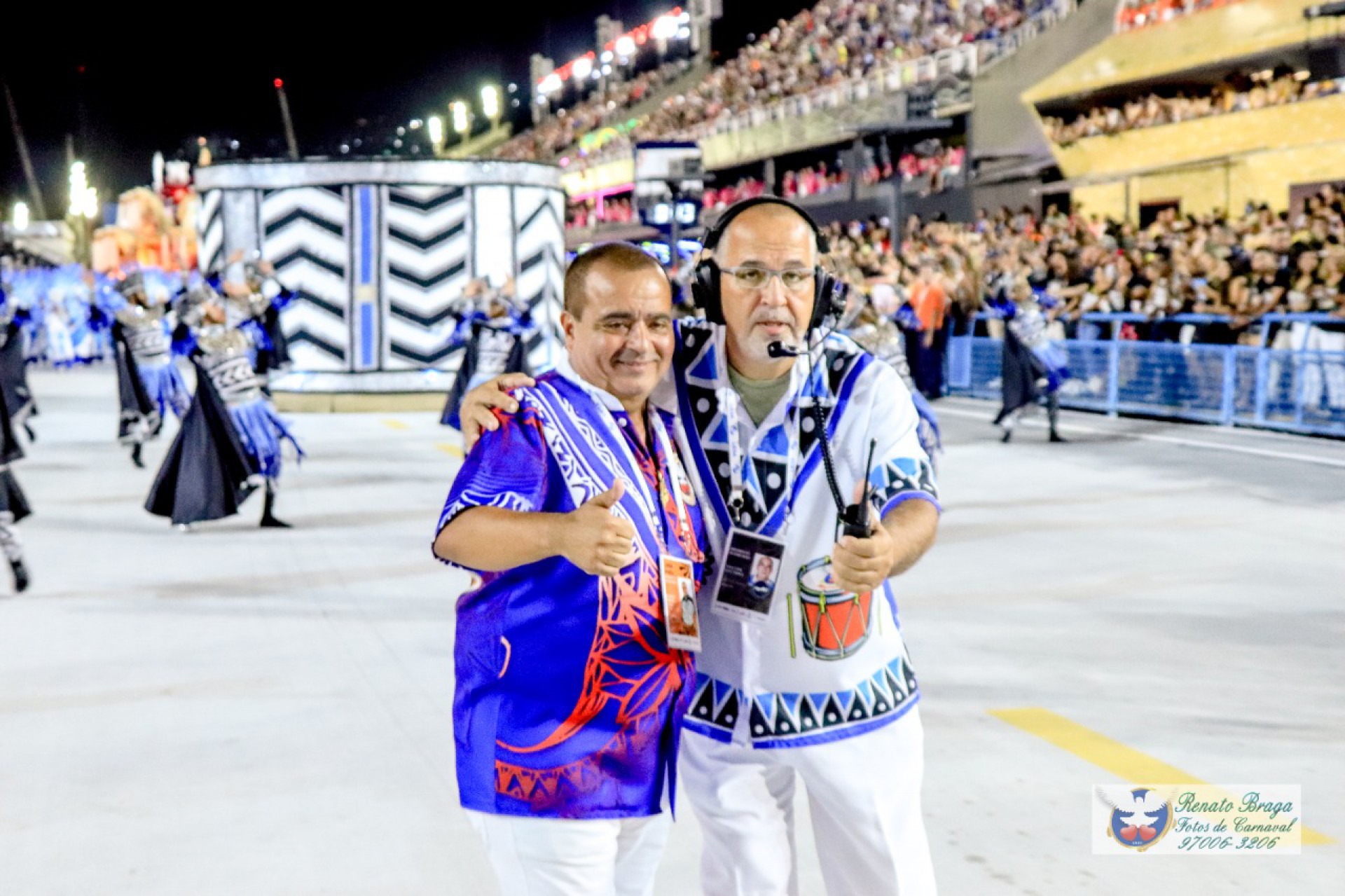 Reginaldo Gomes e o diretor geral de Carnaval, Saulo Tinoco - Divulga&ccedil;&atilde;o