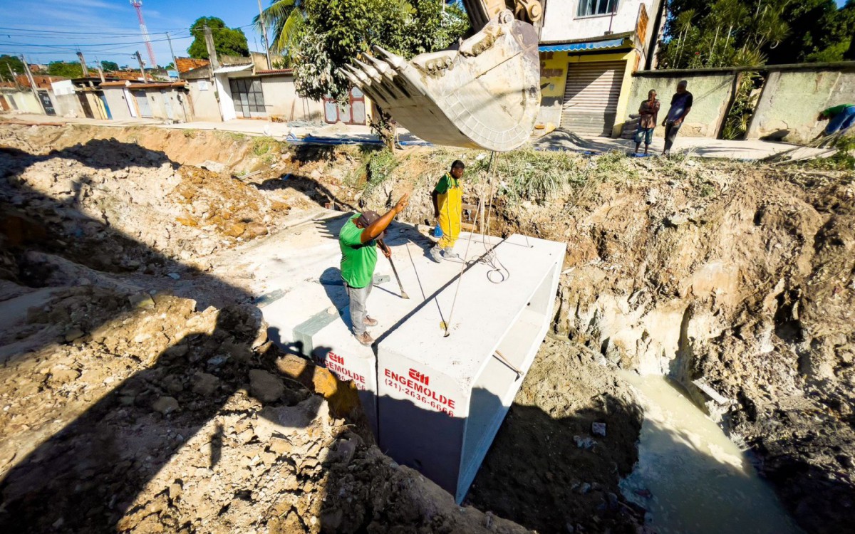 O Canal dos Colonizadores, no Parque S&atilde;o Jos&eacute;, recebeu galerias