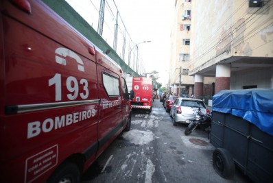 Incêndio atinge Cruzada São Sebastião, na Zona Sul do Rio