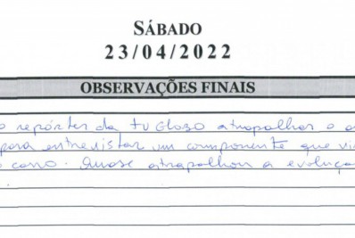 Jurado se indigna com atitude de repórter da TV Globo - Divulgação / Liesa