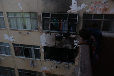 Vela acesa em quarto teria provocado incêndio na Cruzada São Sebastião, diz morador