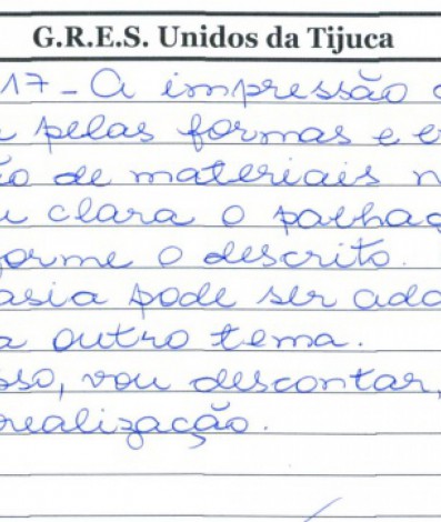 Jurada comete gafe ao citar fantasia de palhaço em enredo sobre índios - Divulgação / Liesa