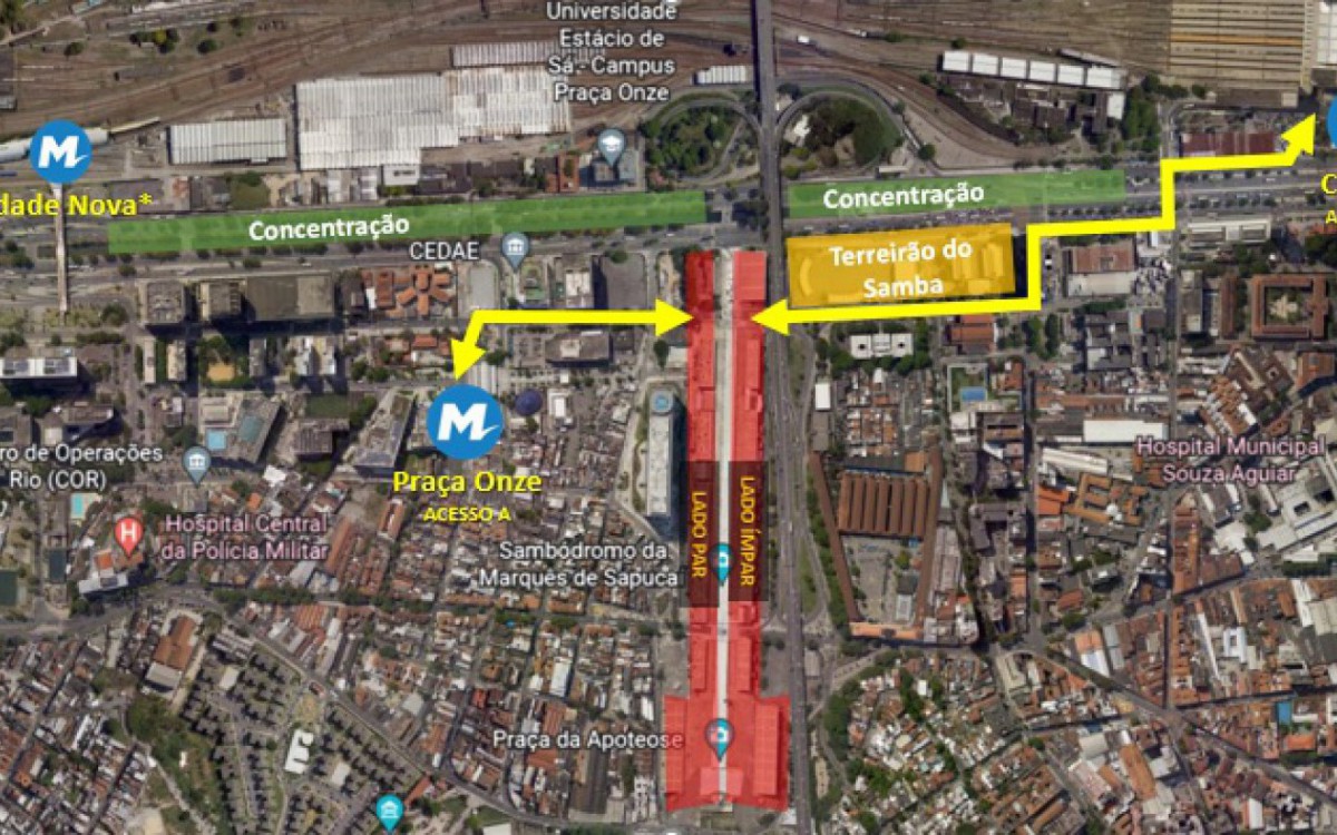 Metr&ocirc; ter&aacute; esquema especial no Desfile das Campe&atilde;s