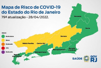 Estado do Rio segue pelo segundo mês consecutivo em bandeira verde