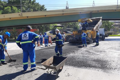 Serviço de recapeamento asfáltico avança em Volta Redonda