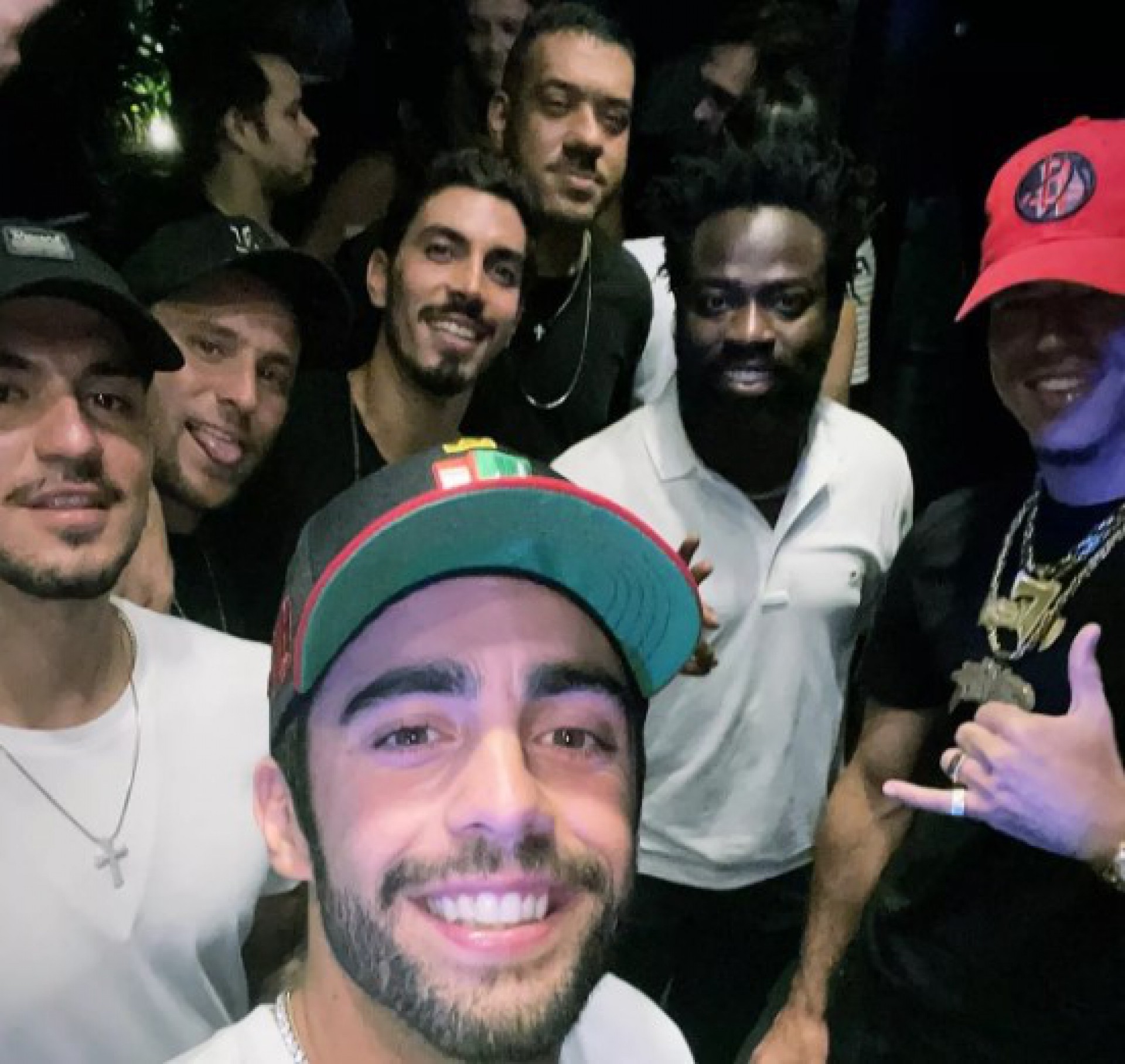 Pedro Scooby, Douglas Silva, L7nnon, Gabriel Medina e outros em show no Rio de Janeiro - Reprodução/Instagram