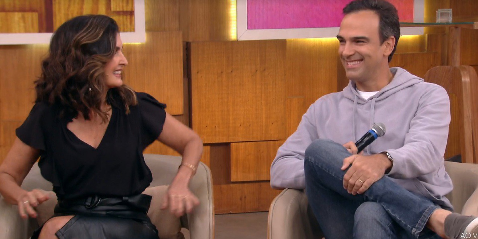 Tadeu Schmidt participa do 'Encontro' - reprodução da TV Globo