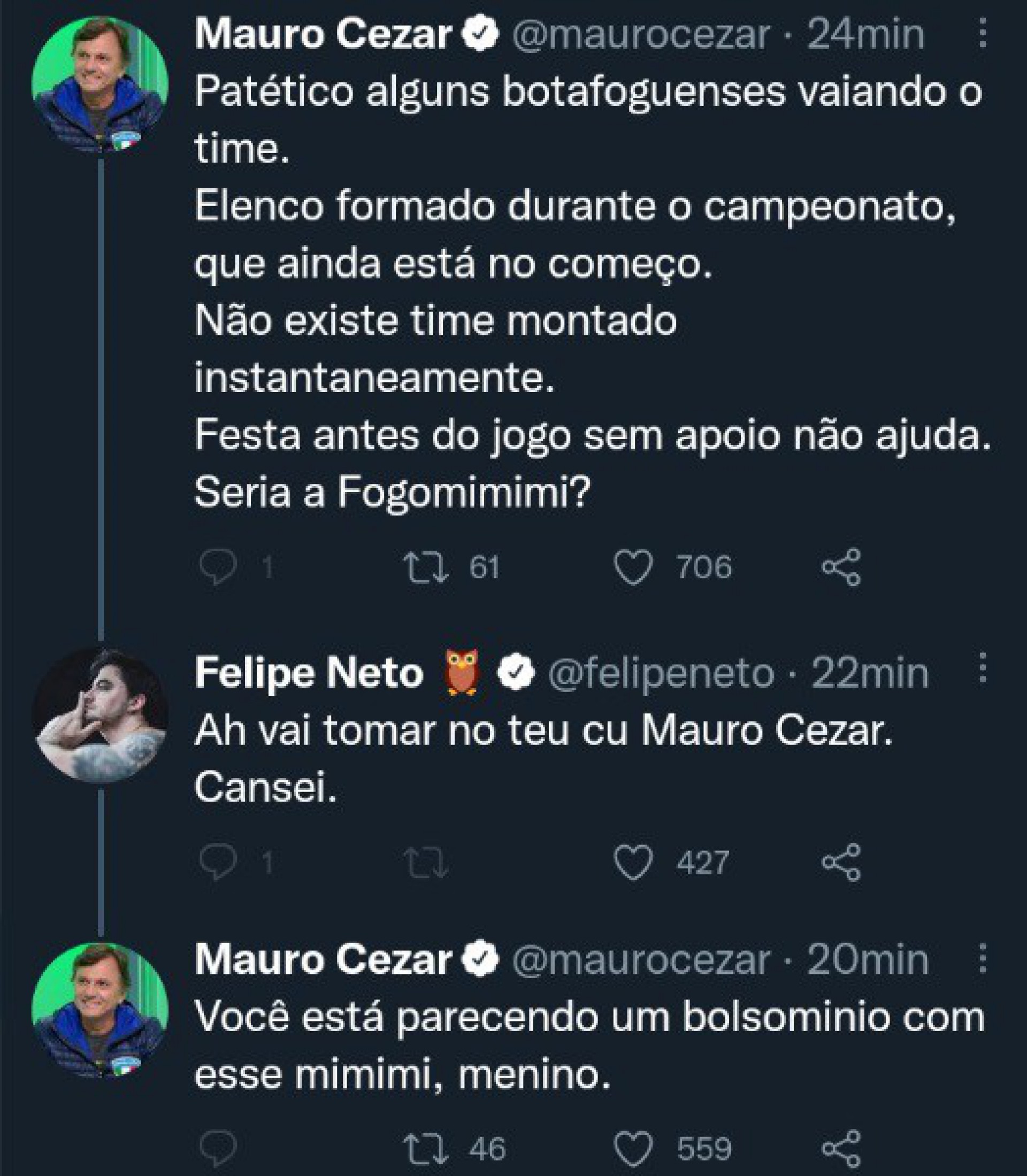 Felipe Neto e Mauro Cezar - Reprodu&ccedil;&atilde;o