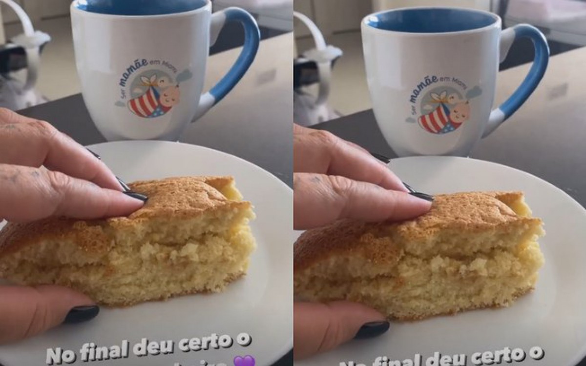 Dani Bolina bate bolo no Banheiro para n&atilde;o acordar a filha
