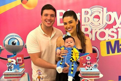 Fofura! Vivian Amorim comemora três meses da filha em festa com tema 'BBB'