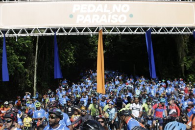 Passeio ciclístico reúne quatro mil pessoas em Duque de Caxias