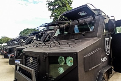 Batalhão de SG recebe novo blindado para operar na cidade