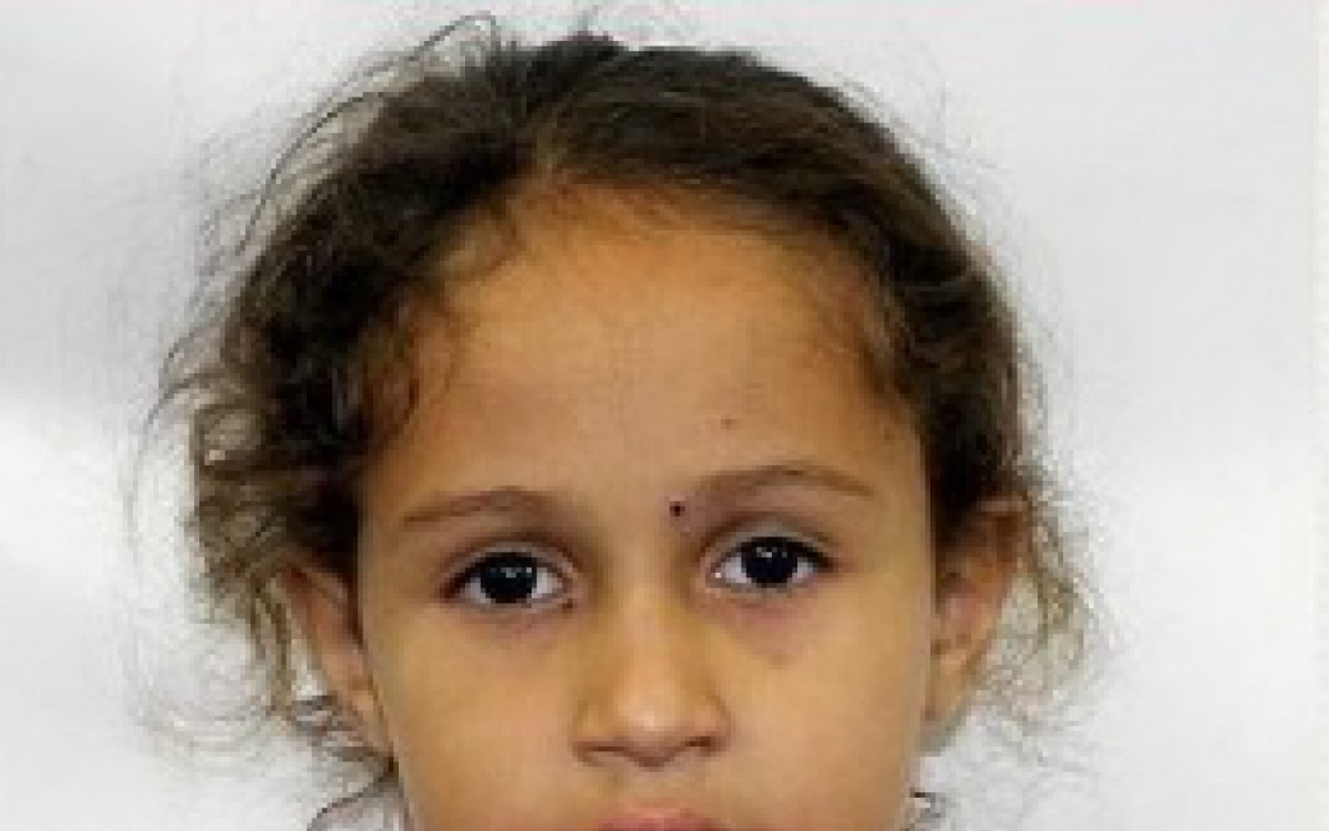 A pequena Karina perdeu a vida quando estava com os pais perto de casa v&iacute;tima de uma bala perdida - Foto; Redes sociais