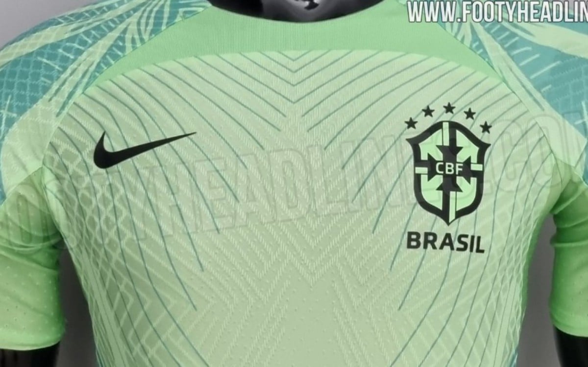 Portal inglês divulga imagens do uniforme de treino da Seleção Brasileira  para a Copa do Mundo. Veja!, Esporte
