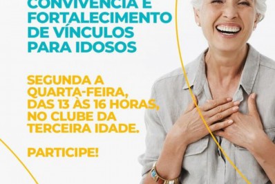 Município garante atividades para idosos por meio do Centro de Convivência