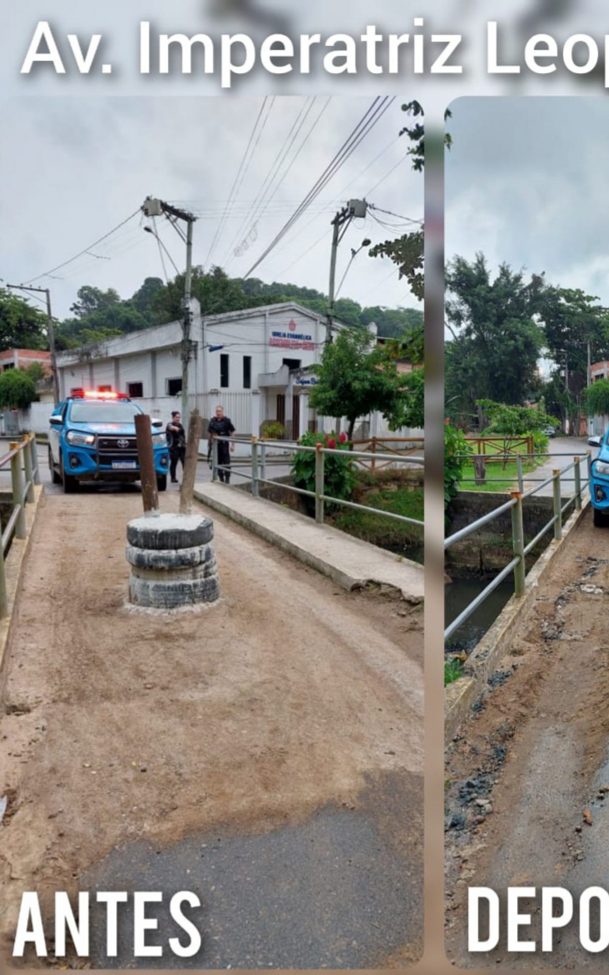 Operação aconteceu na comunidade da Lagoa. Foi preciso utilizar retroescavadeira para retirada das barricadas e crateras.