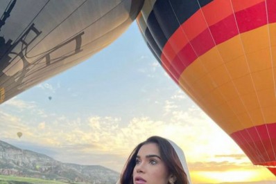 Na Turquia, Gizelly Bicalho faz seu primeiro passeio de balão: 'Você teria medo?'