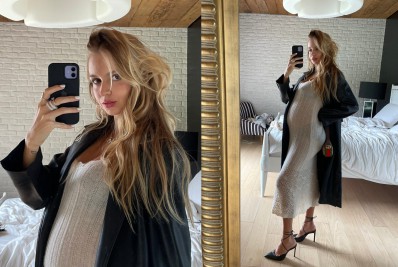 Grávida, Isabella Scherer posa de salto alto e cita Rihanna como inspiração