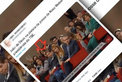 Antes de ser preso, João de Deus compareceu à posse de Rosa Weber no TSE