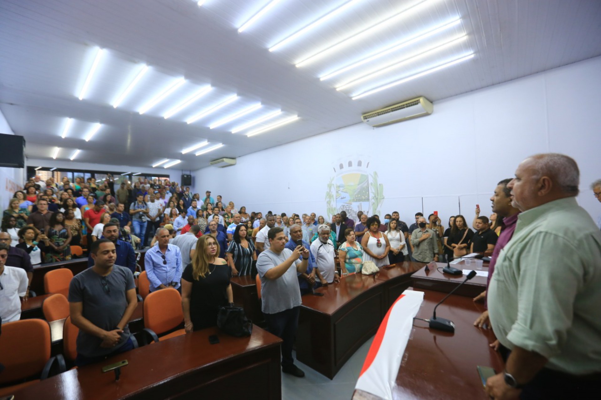 Representantes sindicais prestigiaram o evento na C&acirc;mara Municipal  - Divulga&ccedil;&atilde;o