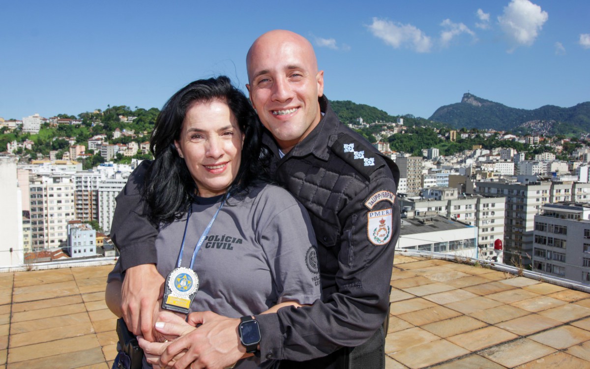 Luzia e o filho Ricardo