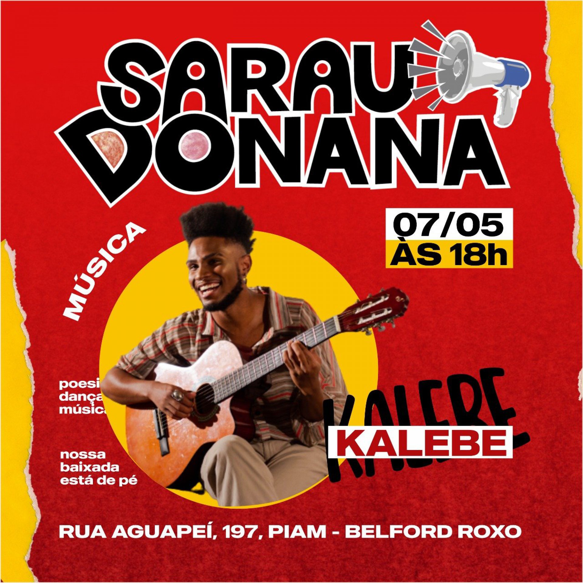 O cantor e compositor será uma das atrações do Sarau Donana - Divulgação