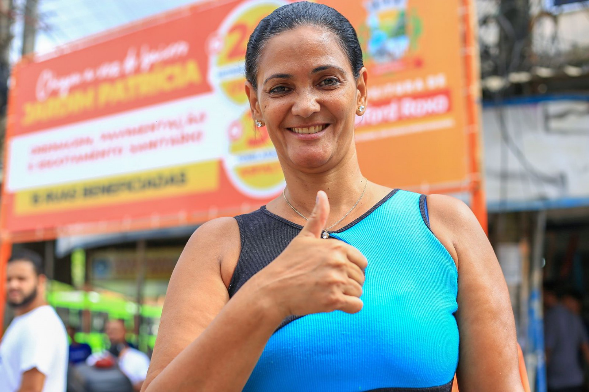 A vendedora Adriana Fontes destacou que as obras ser&atilde;o importantes para o Vale do Ip&ecirc; e bairros adjacentes - Rafael Barreto / PMBR