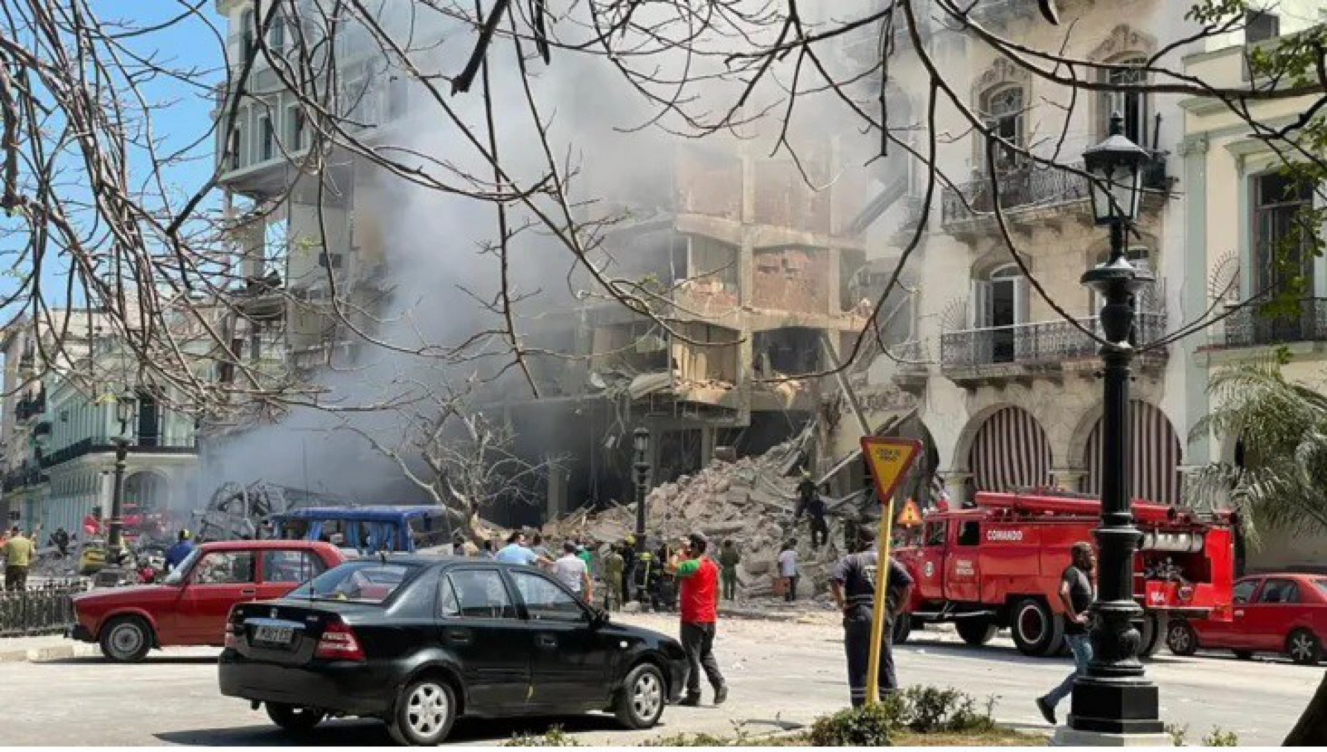 Explosão em hotel de luxo em Havana, Cuba -  Patrick Oppmann/CNN