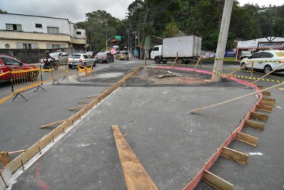 Obras na entrada do Carangola devem ser concluídas ainda neste mês