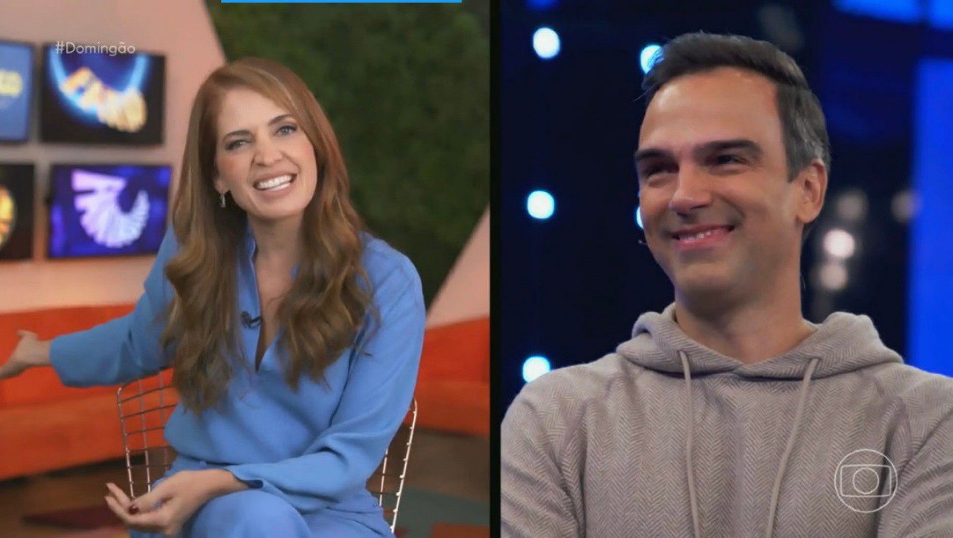 Tadeu Schmidt participou do 'Domingão com Huck' - Reprodução/Globo