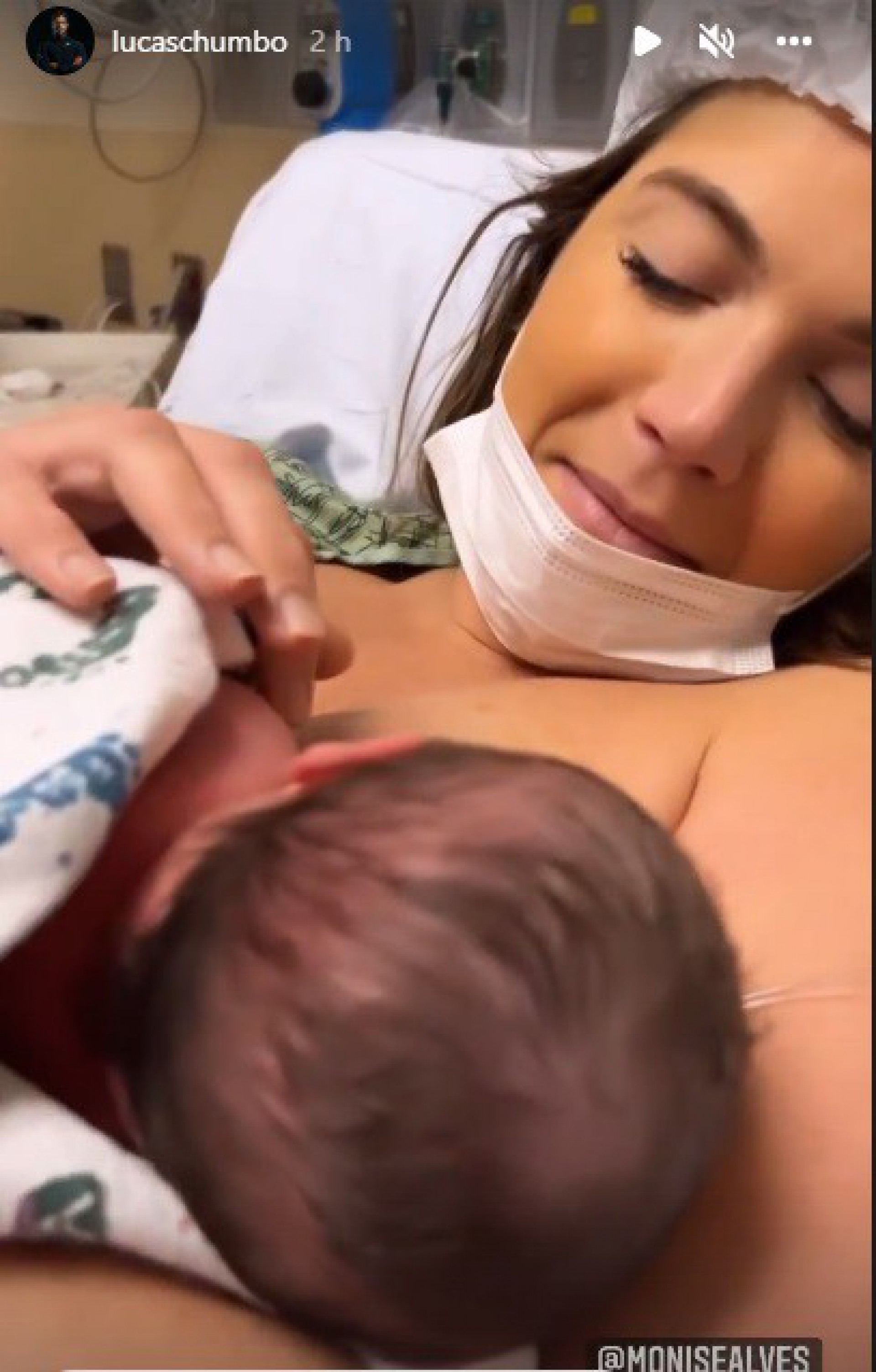 Lucas Chumbo anunciou o nascimento da filha - Reprodução/Instagram