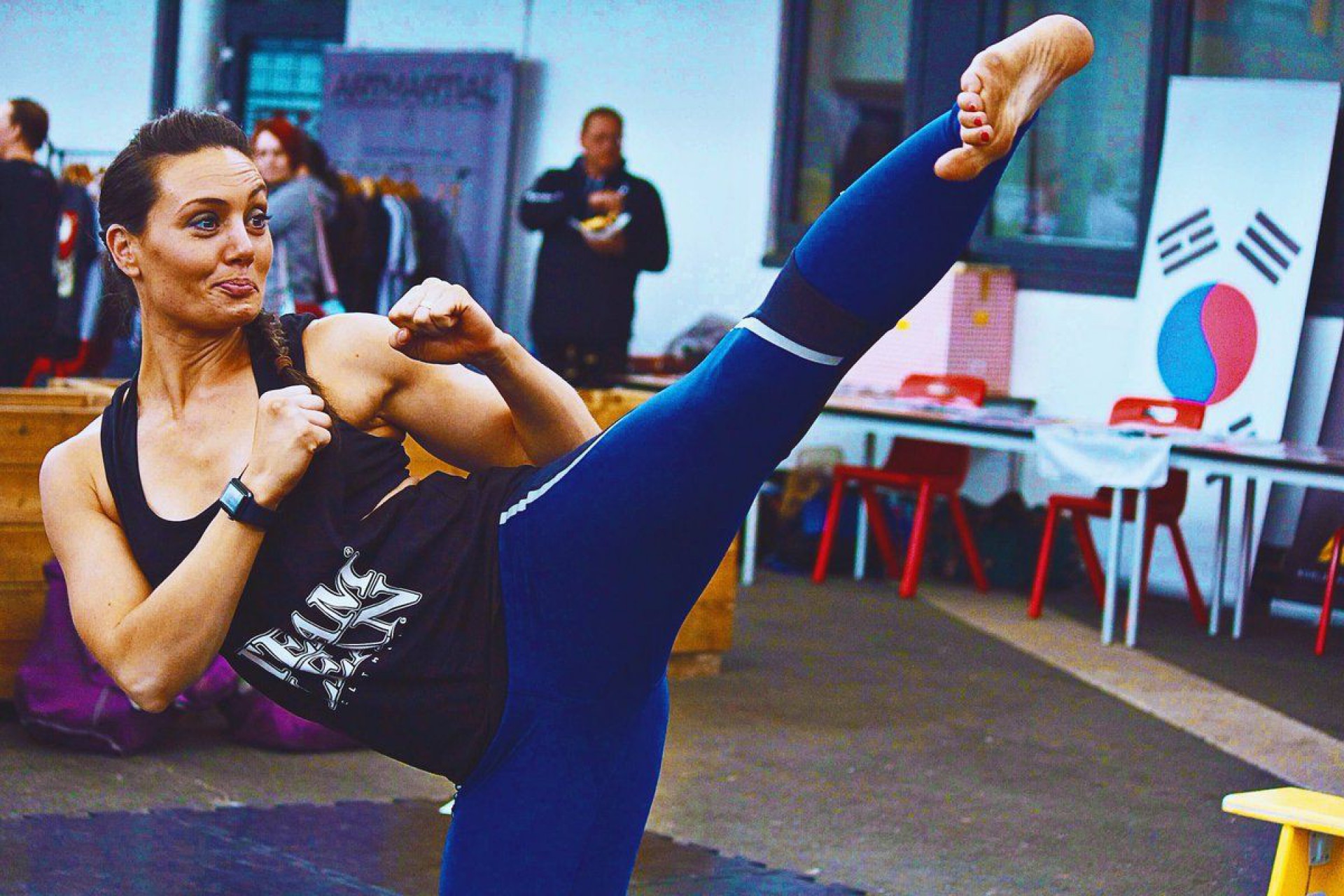 Zara Pythian também é atleta marcial - Reprodução