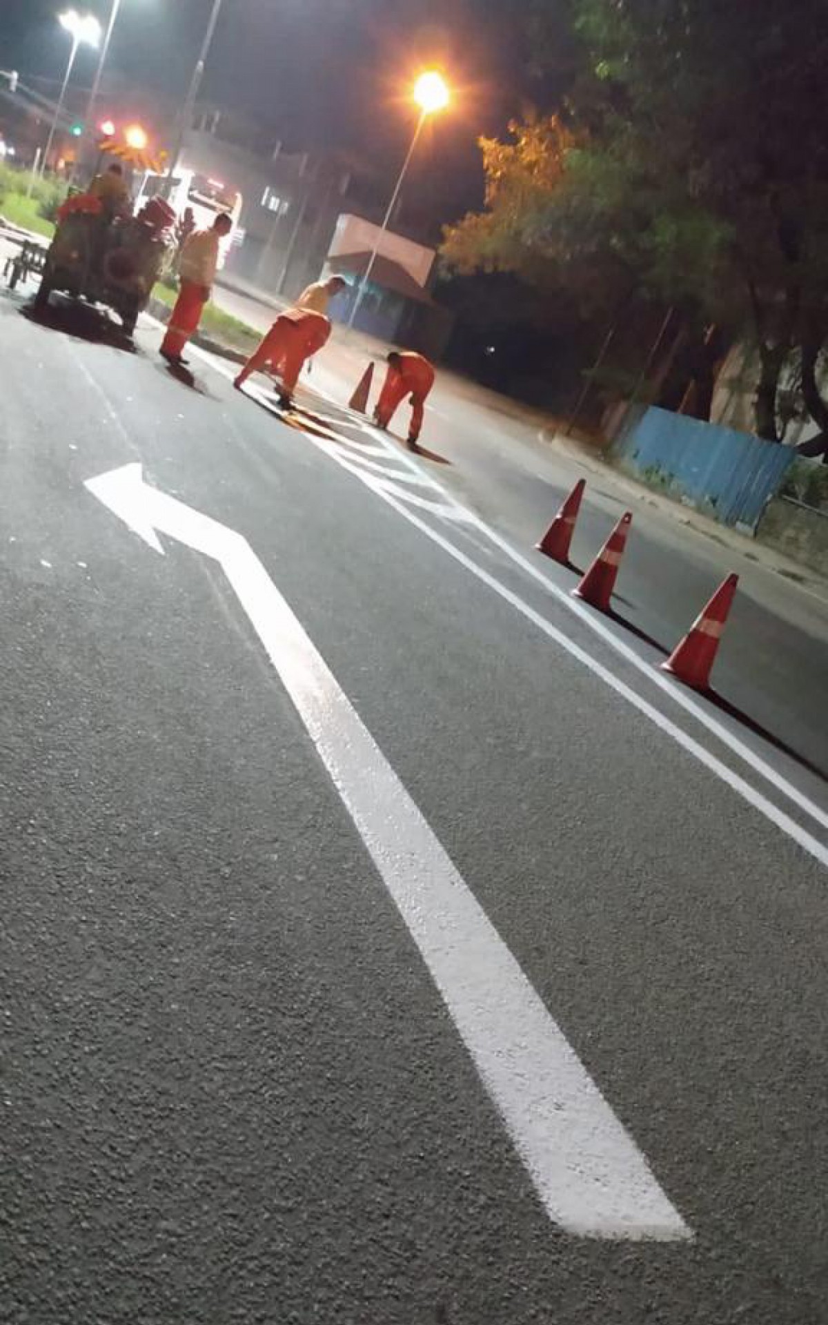 Trechos com asfaltamento já concluídos começam a receber sinalização em VR - Divulgação