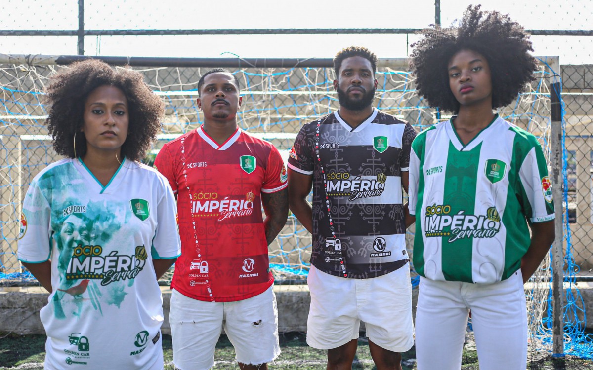 Uniformes do Imp&eacute;rio Serrano trar&atilde;o homenagens a nomes importantes para a agremia&ccedil;&atilde;o