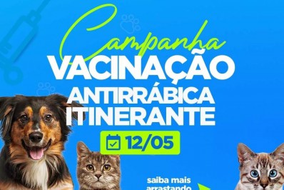 Campanha de vacinação antirrábica acontece nesta quinta (12) em Meriti